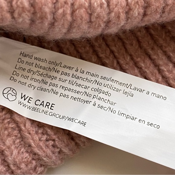 A.N.A wine purple pink matching knit beanie circle infinity scarf - Picture 10 of 10